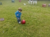 About to kick the ball