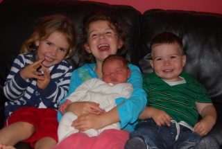 Samuel with his Sisters and Brother